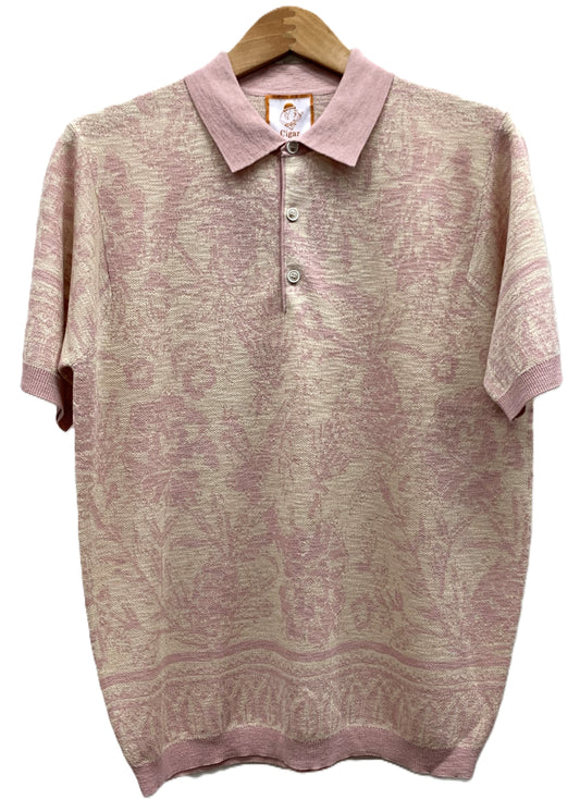 Cigar Couture Men's Polo Knit Short Sleeve Sport Shirt - PJ 1510 D.Rose