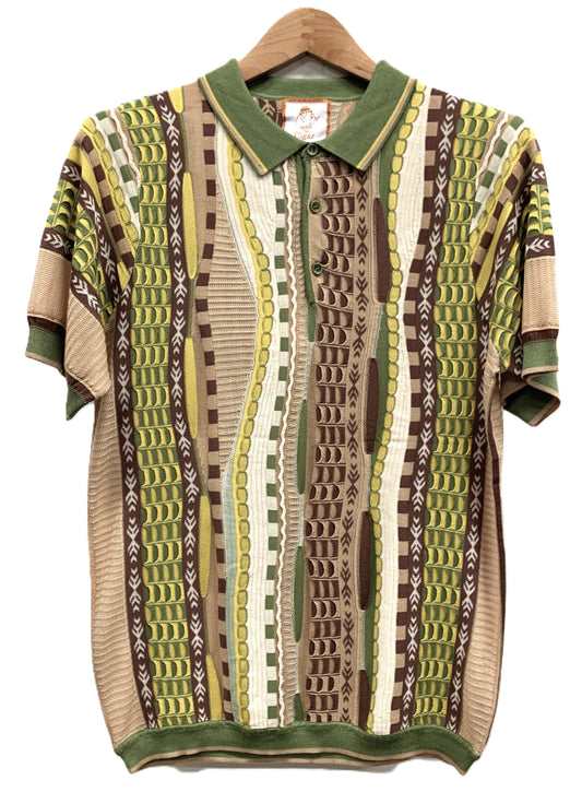 Cigar Couture Men's Polo Knit Short Sleeve Sport Shirt - PJ 1518 Olive