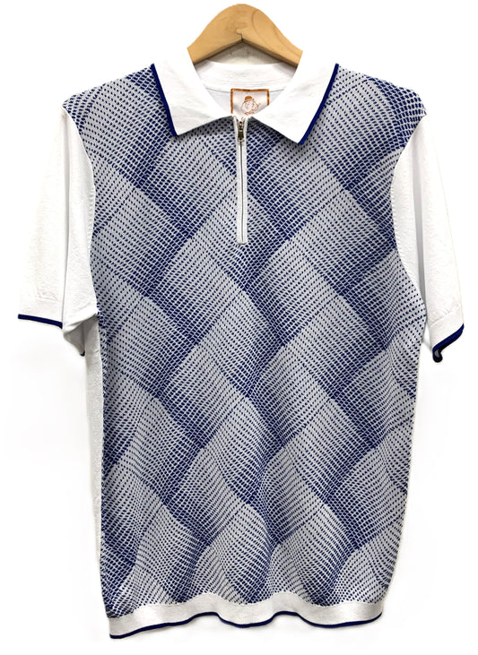 Cigar Couture Men's Polo Knit Short Sleeve Sport Shirt - PJ 1523 Royal