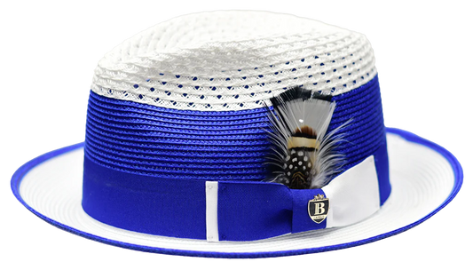 Bruno Capelo Park Avenue Collection White Royal Blue