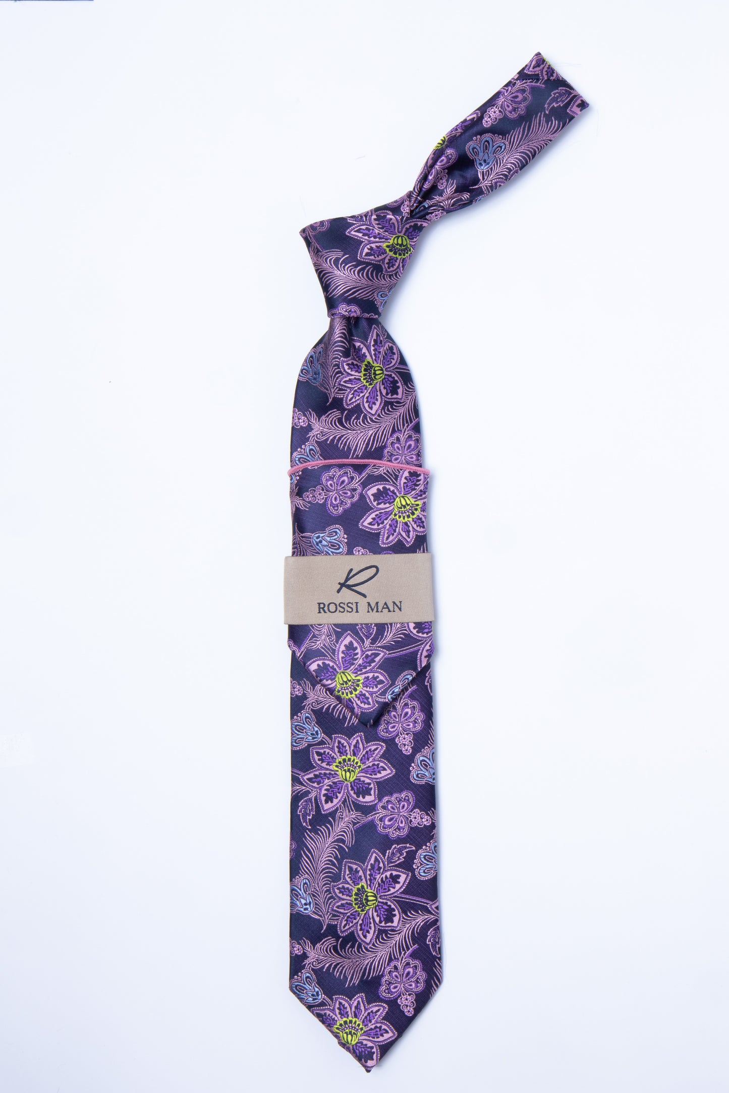 Rossi Man Tie and Pocket Round RMR303-1