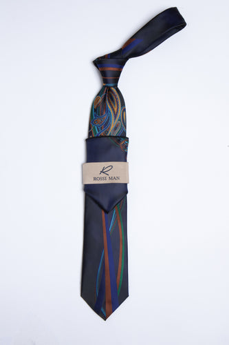 Rossi Man Tie and Pocket Round RMR357-3