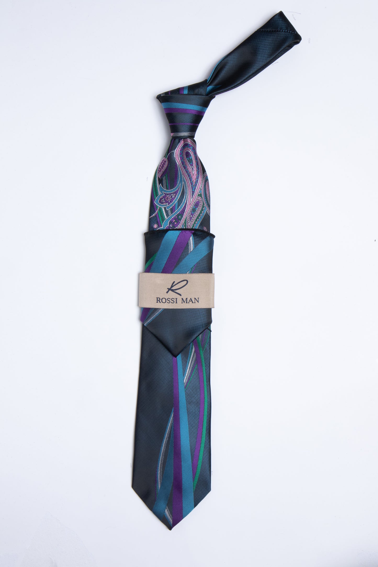 Rossi Man Tie and Pocket Round RMR357-4