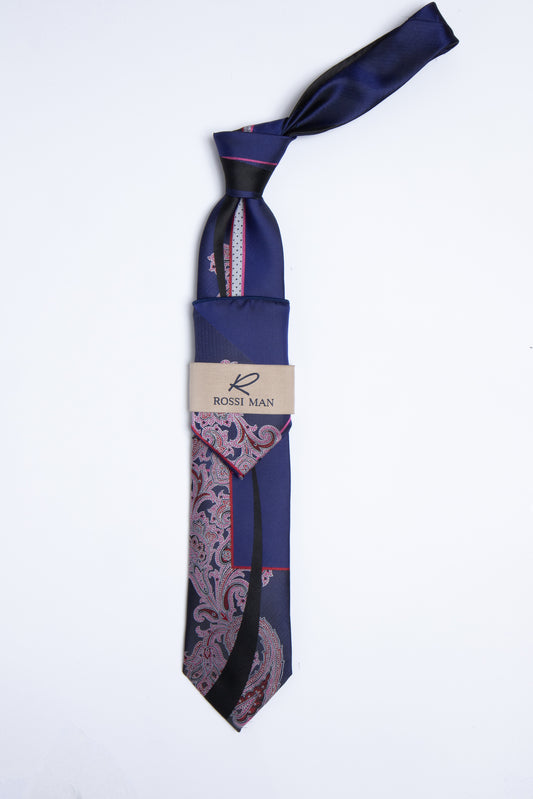 Rossi Man Tie and Pocket Round RMR358-4