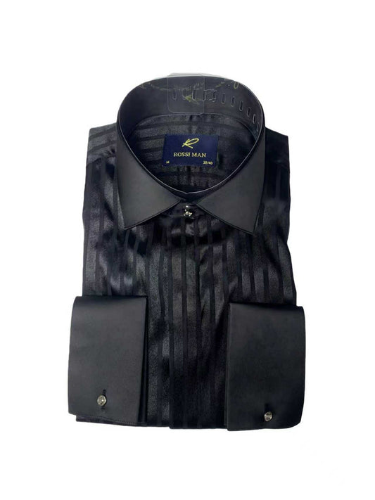 ROSSI MAN DRESS SHIRT RS10 BLACK