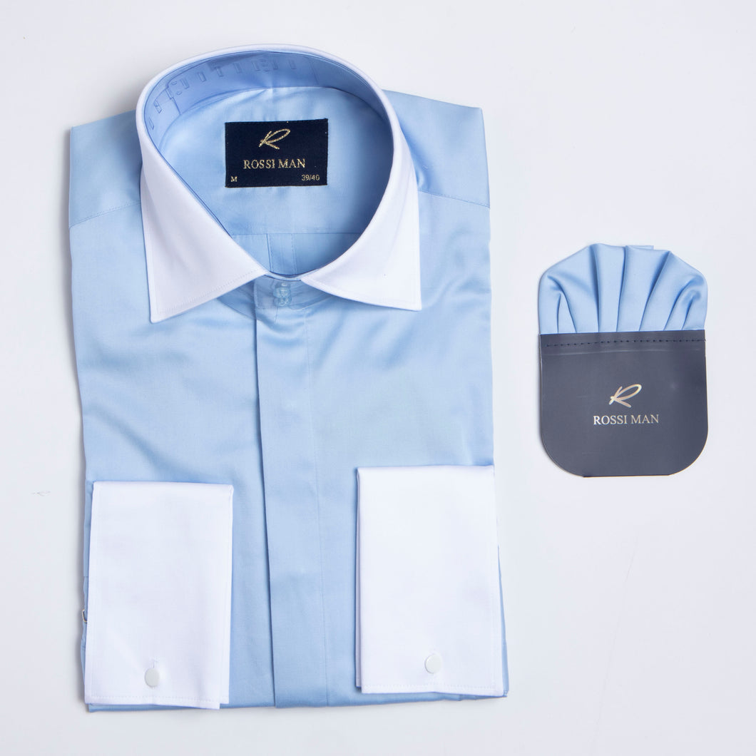 ROSSI MAN SHIRT RS2-LTBLUE