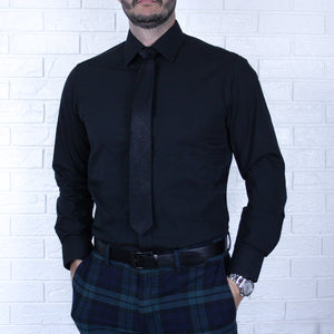 Arturo Modern Fit Long Sleeve Dress Shirt Black