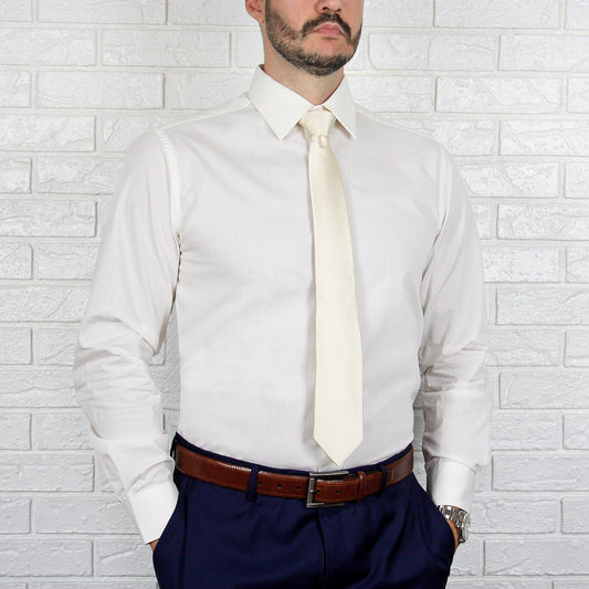 Arturo Modern Fit Long Sleeve Dress Shirt Ivory
