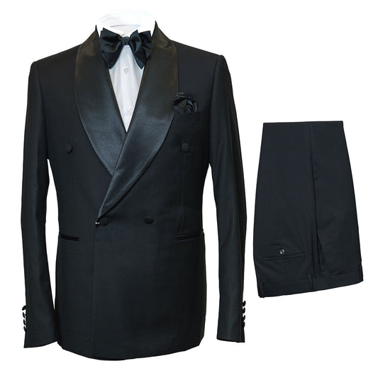 ROSSI MAN SMOKING DBS DOUBLE BREASTED SHAWL LAPEL TUXEDO RM1101