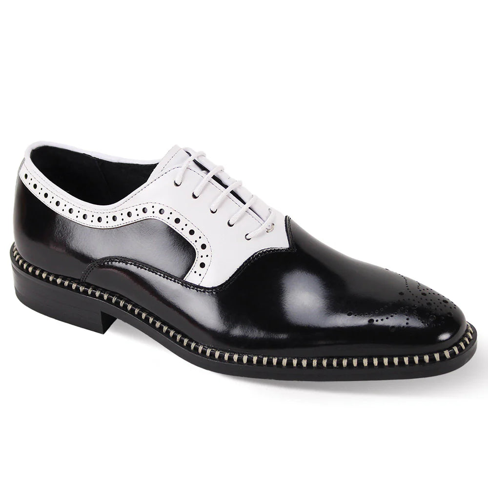 Giovanni Sawyer Two-Tone Oxford Black and White