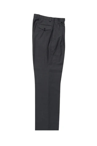 Gray Wide Leg Wool Dress Pant 2586/2576 by Tiglio Luxe TIG1008