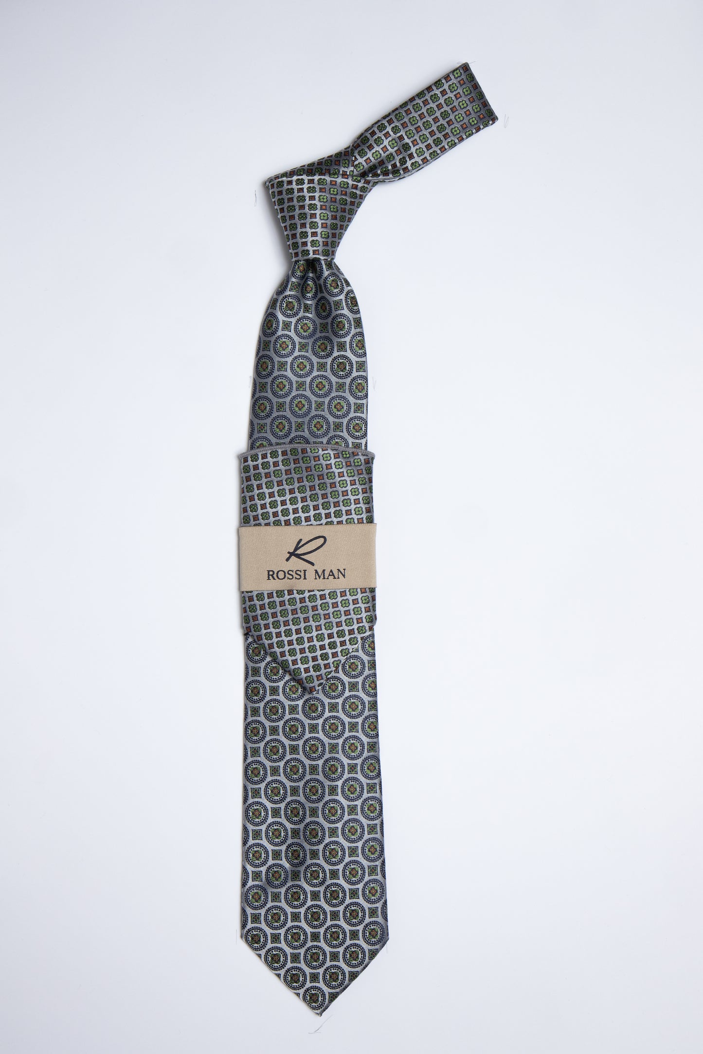 Rossi Man Tie and Pocket Round TT253-2