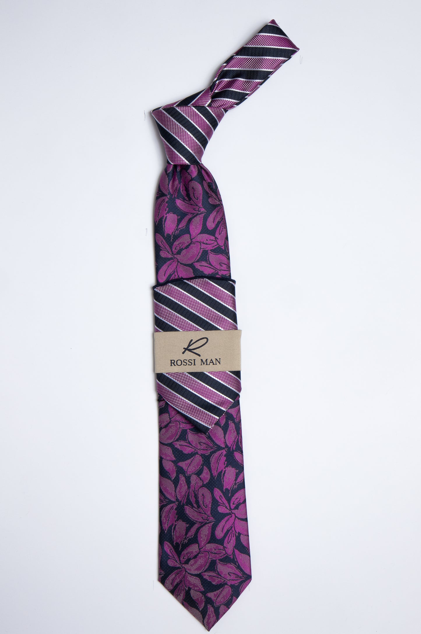 Rossi Man Tie and Pocket Round TT254-1
