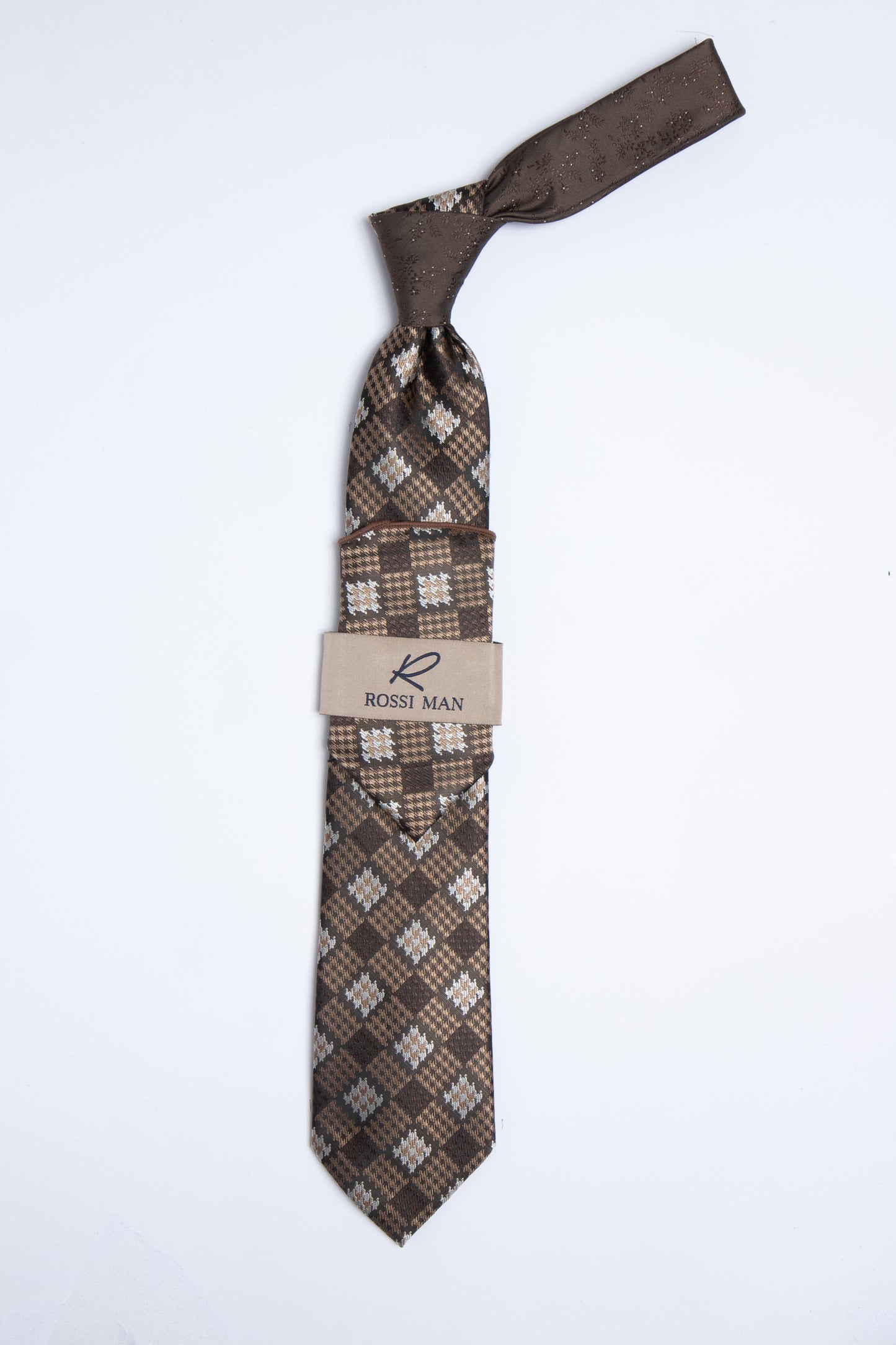 Rossi Man Tie and Pocket Round TT365-3