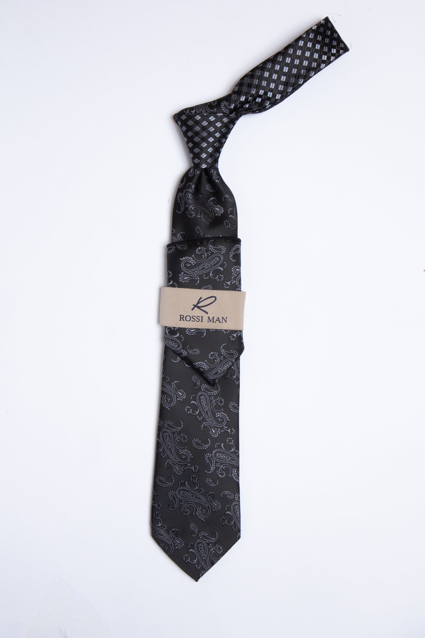 Rossi Man Tie and Pocket Round TT366-1