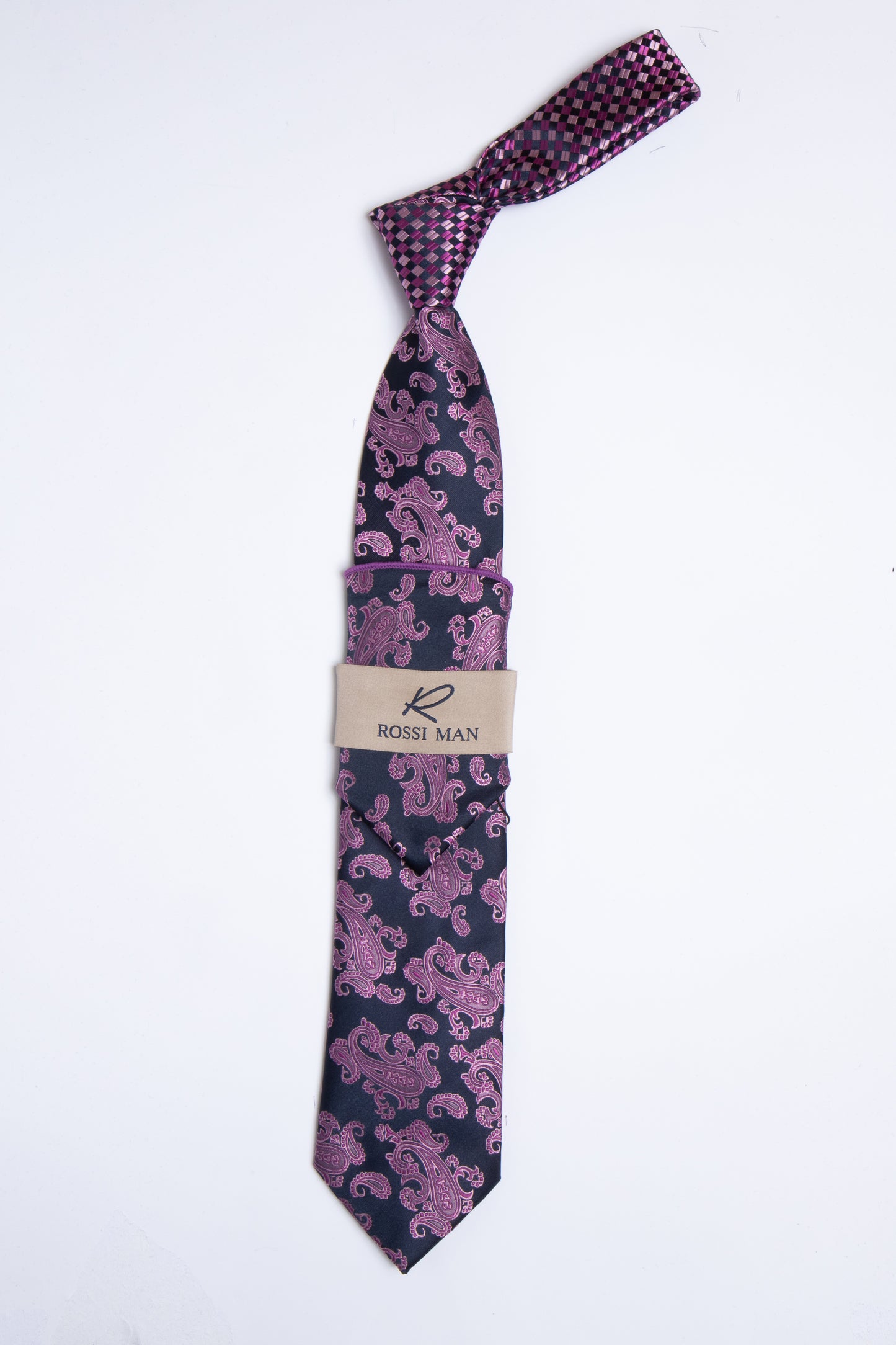 Rossi Man Tie and Pocket Round TT366-6