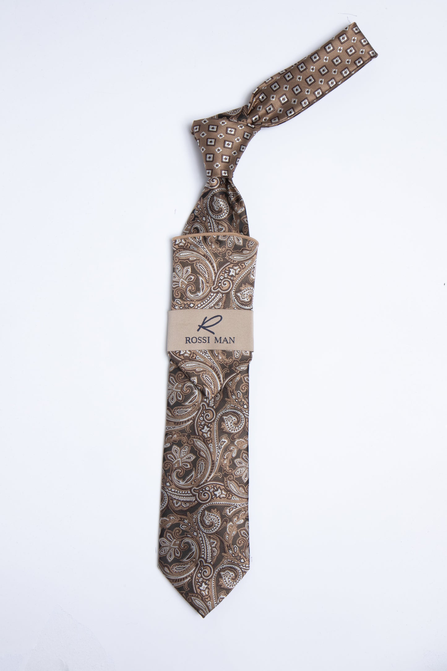 Rossi Man Tie and Pocket Round TT368-4