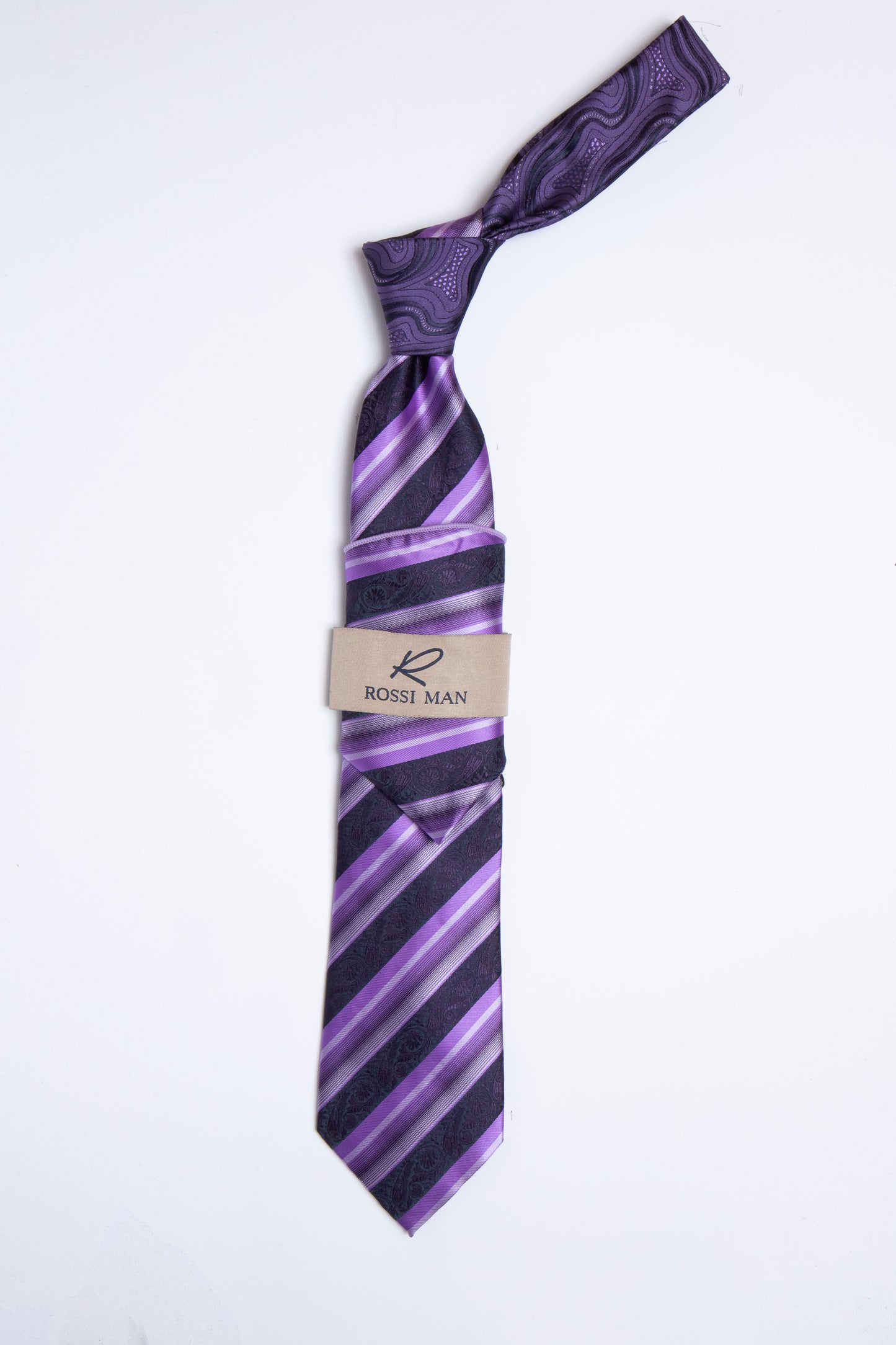 Rossi Man Tie and Pocket Round TT369-1