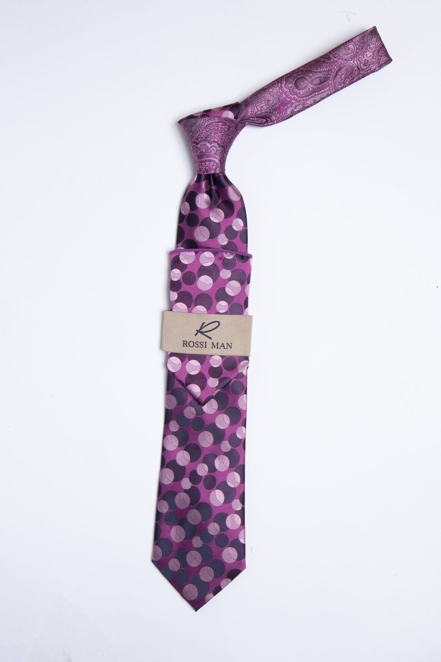 Rossi Man Tie and Pocket Round TT371-7