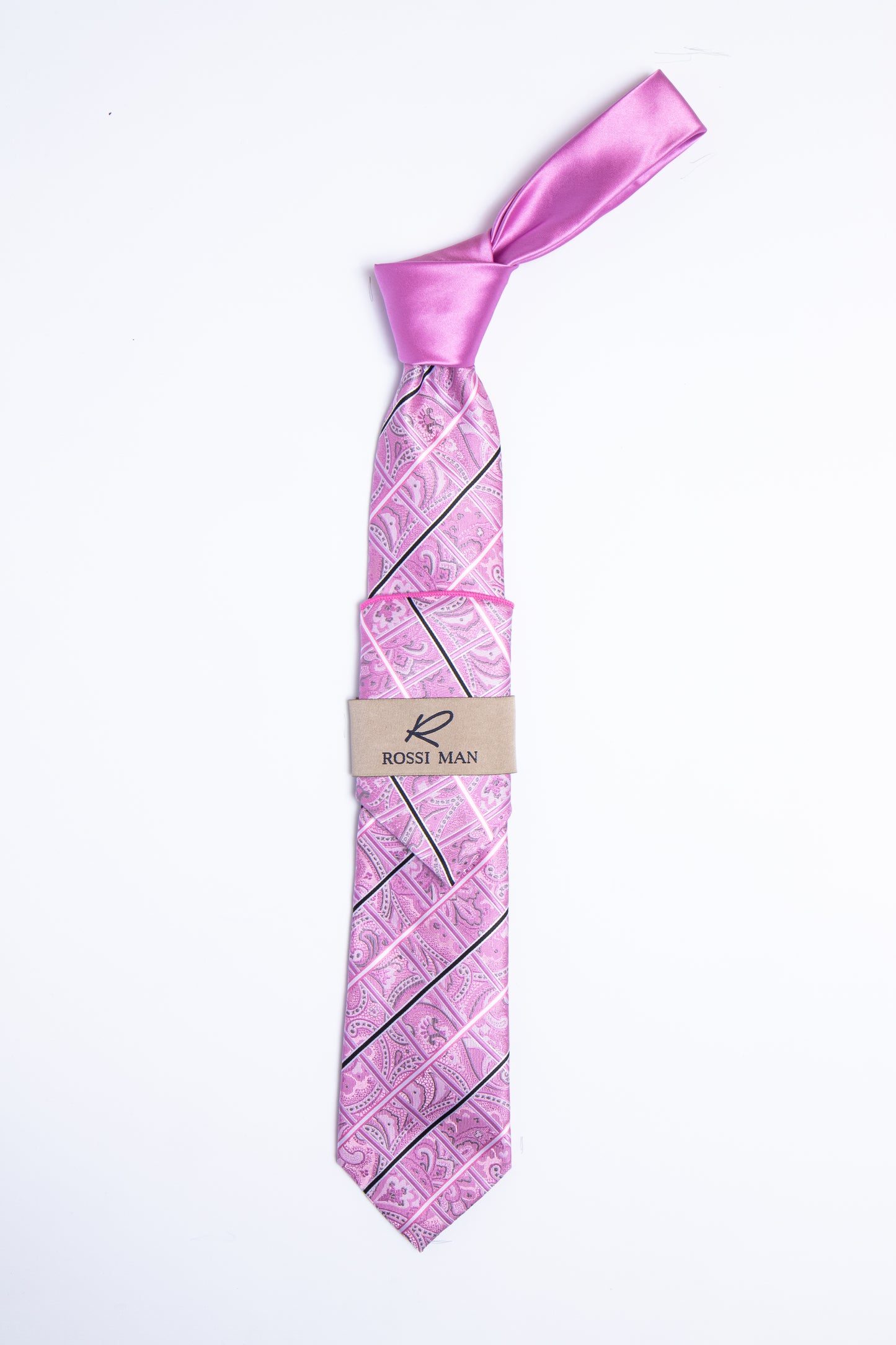 Rossi Man Tie and Pocket Round TT402-5