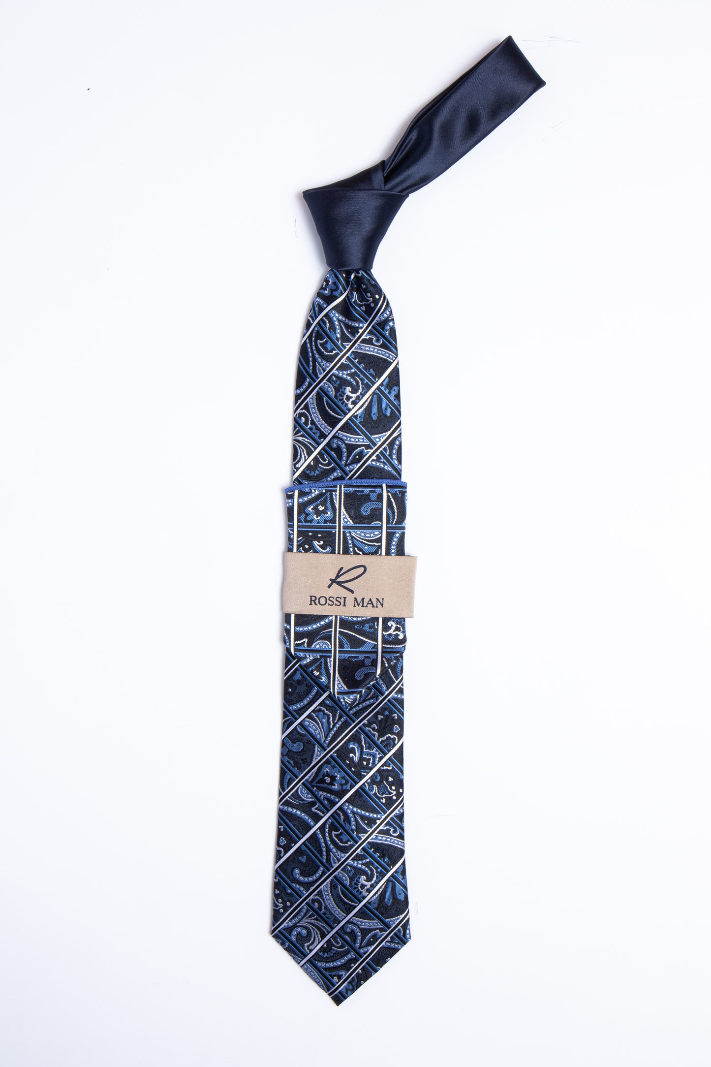 Rossi Man Tie and Pocket Round TT402-6