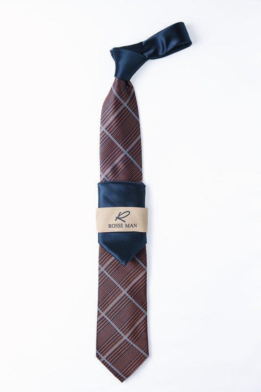 Rossi Man Tie and Pocket Round TT619-4