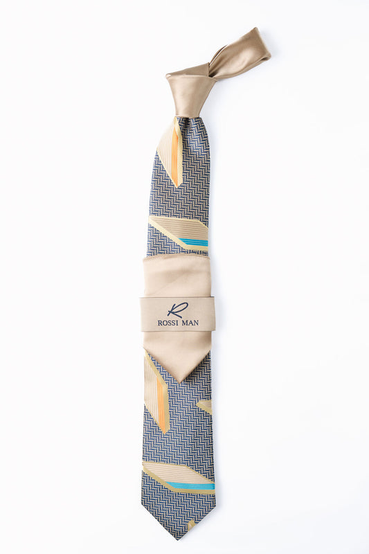 Rossi Man Tie and Pocket Round TT622-4