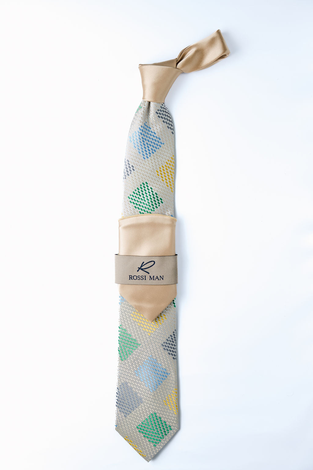 Rossi Man Tie and Pocket Round TT623-3