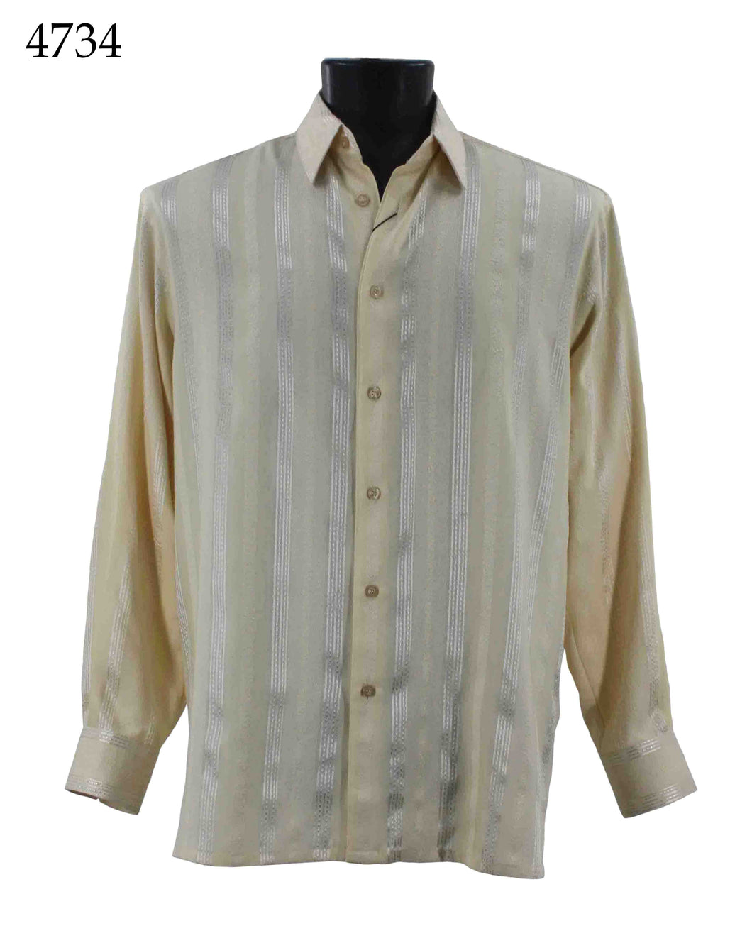 Bassiri Long Sleeve Button Down Casual Printed Shirts 4734