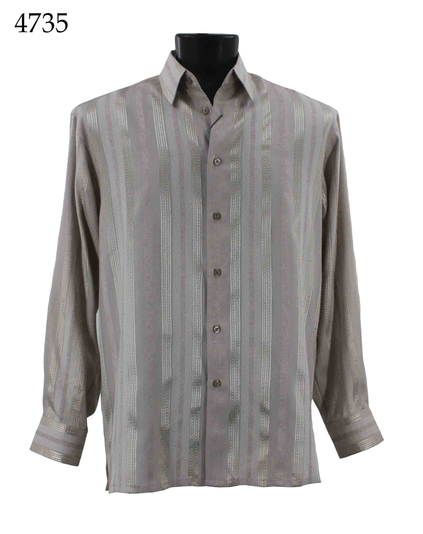 Bassiri Long Sleeve Button Down Casual Printed Shirts 4735