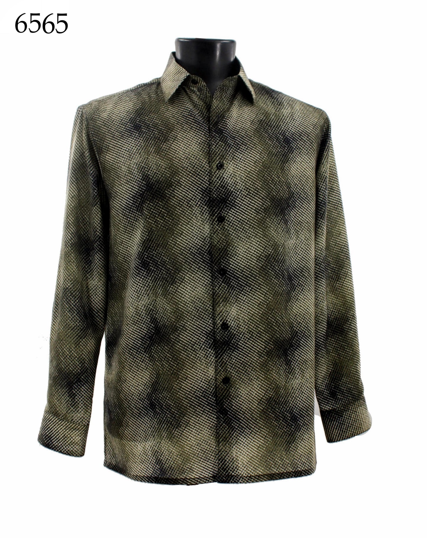 Bassiri Long Sleeve Button Down Casual Printed Shirts 6565