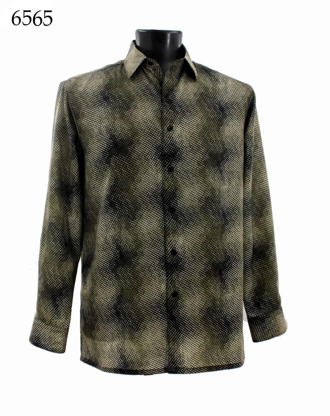 Bassiri Long Sleeve Button Down Casual Printed Shirts 6565