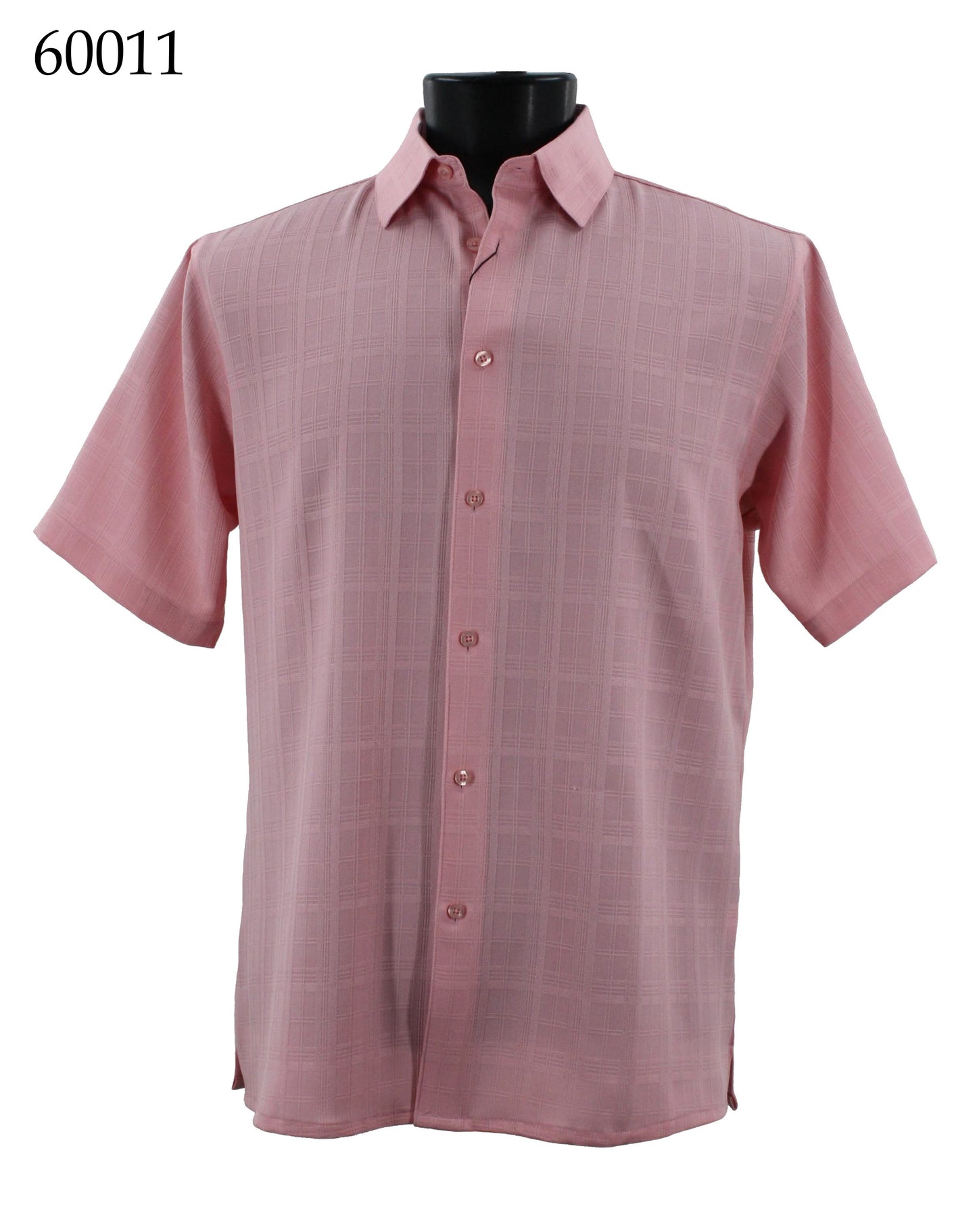 Bassiri Tone-on-Tone Short Sleeve Shirts 60011