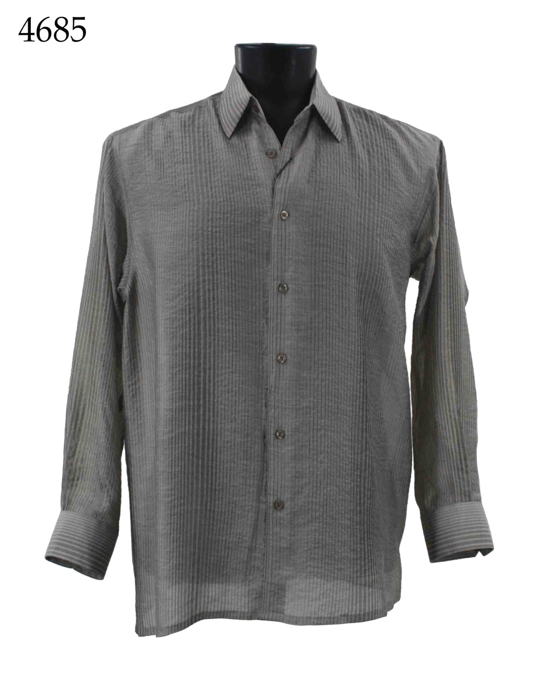 Bassiri Long Sleeve Button Down Casual Printed Shirts 4685