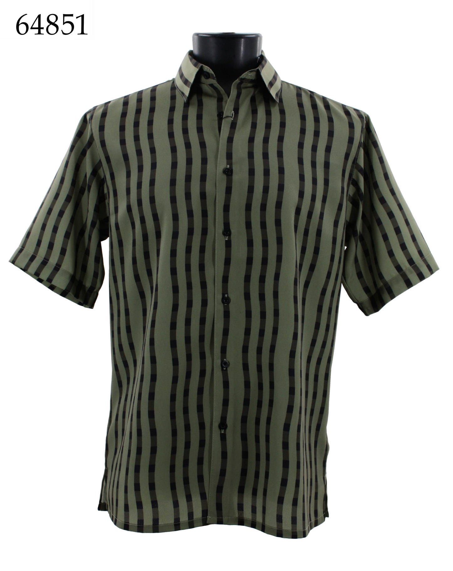 Bassiri Short Sleeve Button Down Casual Printed Shirts 64851