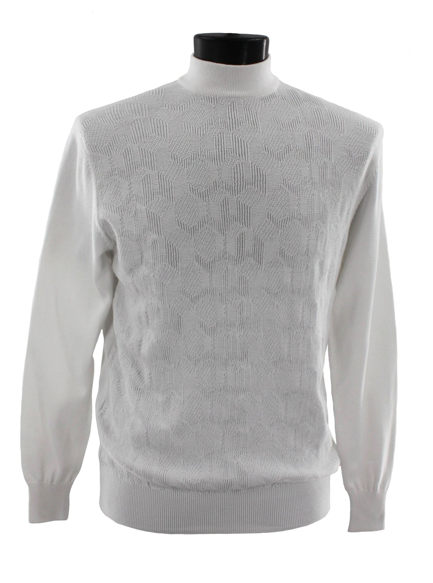Bassiri Long Sleeve Mock Neck Sweater 638 White