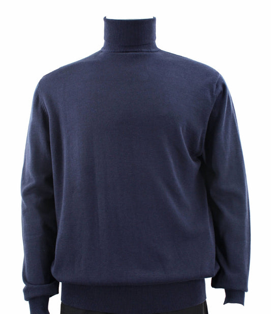 Bassiri Long Sleeve Turtleneck Sweater 631 Navy