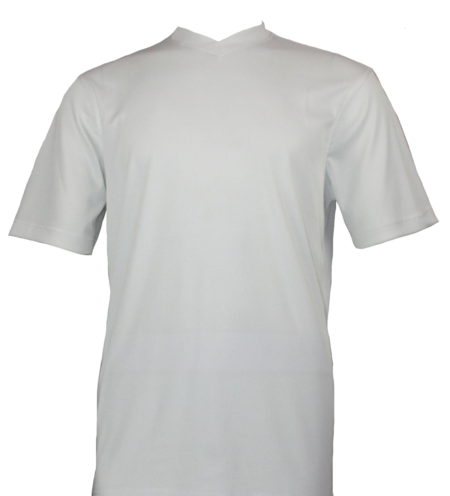 Bassiri Short Sleeve V-Neck T-Shirt Style #219 White