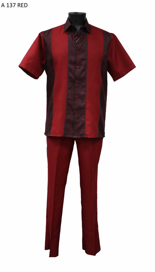 Bassiri 2-Piece Walking Suit Sets A 137 Red
