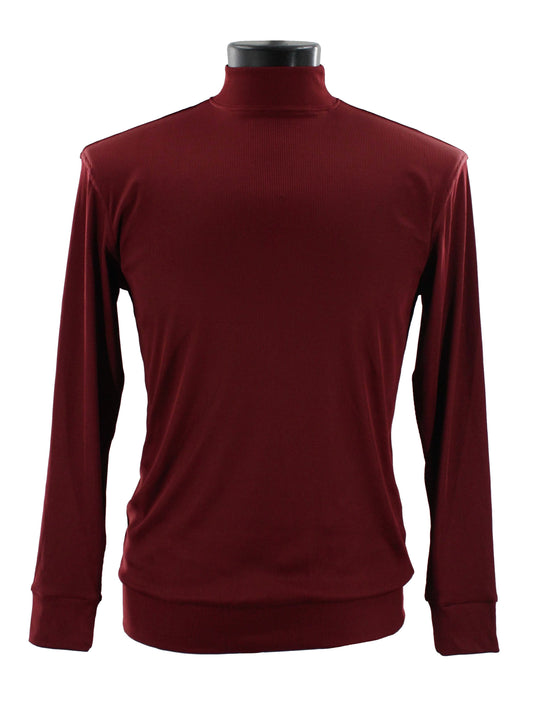 Bassiri Long Sleeve High Neck T-Shirt Style #632 Plum