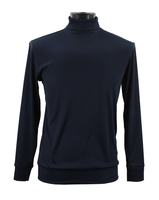 Bassiri Long Sleeve Turtleneck T-Shirt Style #633 Navy