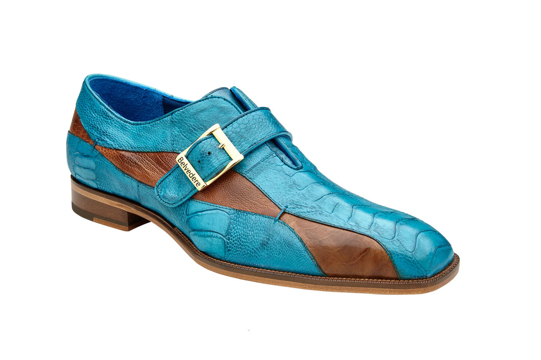 Belvedere Shoes Mare - Ant. Ocean Blue/Brandy