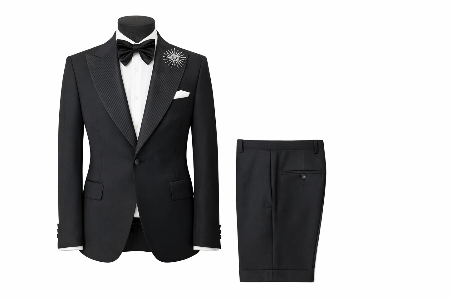 The Nightfall Pleated Lapel Tuxedo