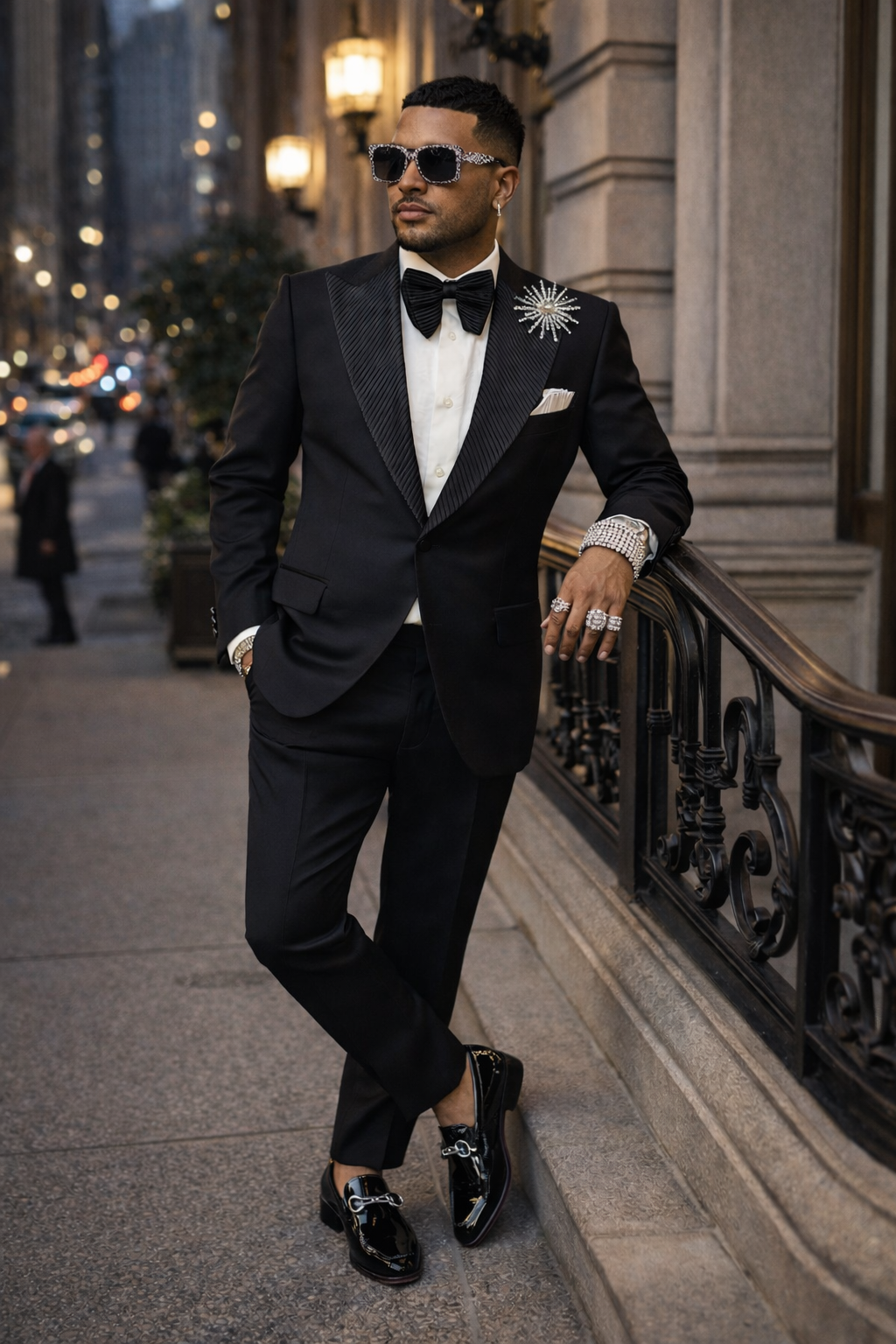 The Nightfall Pleated Lapel Tuxedo