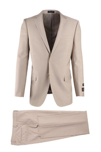 Novello Tan, Modern Fit, Pure Wool Suit by Tiglio Luxe